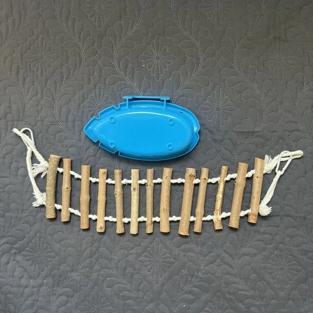 Bird Parakeet Cockatiel Toys, Birds Cage Accessories Bath Climbing Ladders Chew